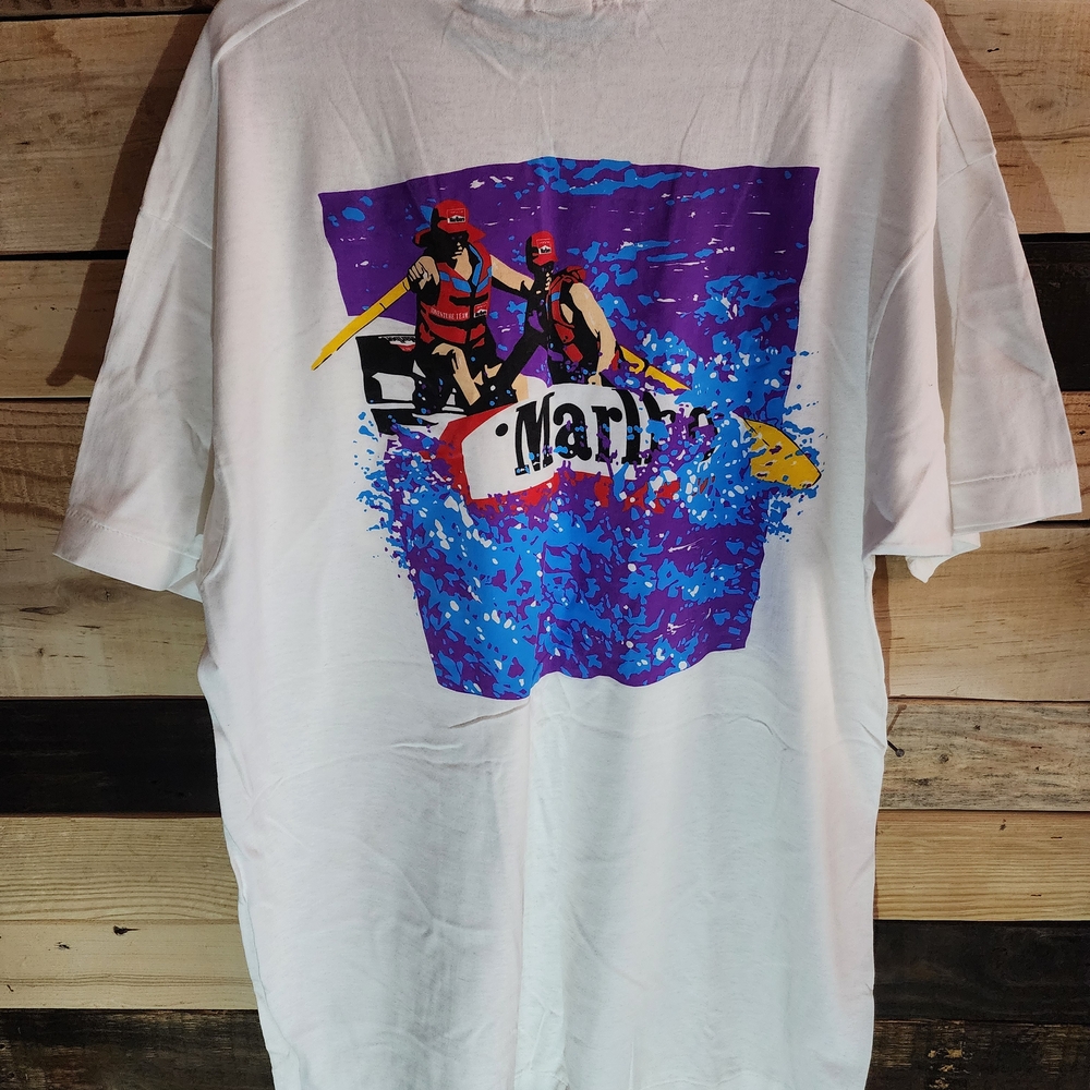 Marlboro White Rafting Graphic Tee